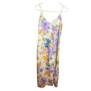 Lingerie Slip Floral Dress XS